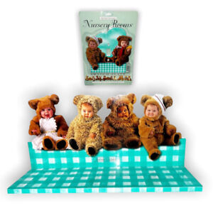 Vintage anne geddes Baby bear nursery room display shelf  & Light Switch Plate