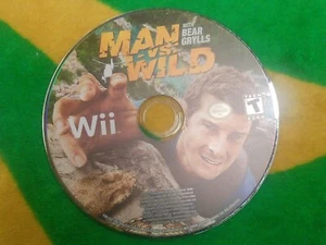 Man Vs. Wild Wii Video Game Disc With Bear Grylls Teen Rated Survival Adventure - Picture 1 of 1