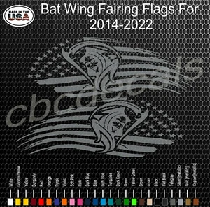 Cbdecals-  Grim Reaper Bat Wing Fairing decal for 14-23 model Harley Davidson - Picture 1 of 11