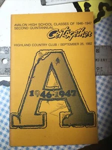 Avalon High School Pittsburgh PA Class Of 1946 - 1947 Class Reunion 1982 - Picture 1 of 3