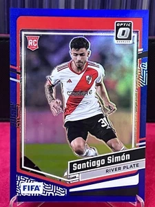 2023-24 Panini Donruss Optic Santiago Simon 27/99 Blue Prizm SSP RC Rookie - Picture 1 of 2