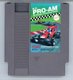 1988 R.C. Pro-Am NES Video Game Cartridge