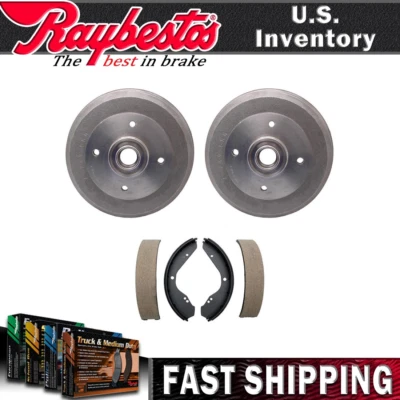 Front Kit Brake Drums & Brake Shoes For 1971-1979 Volkswagen Super Beetle - Image 1 of 4