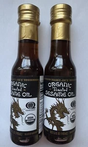 2 Bottles New Trader Joe's ORGANIC TOASTED SESAME OIL 5oz Each EXP 02/2026 - Picture 1 of 2
