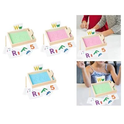 Montessori Sand Tablett Tiefe Holz Sand Schreiben Tablett für Zeichnen Malen - Bild 1 von 2