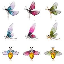Wholesale Wedding Bridal Crystal Dragonfly Animal Insect Bee Brooch Pin Jewelry