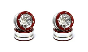 Beadlock Wheels PT- Ecohole Silver/Red 1.9 (4 pcs) - Picture 1 of 5