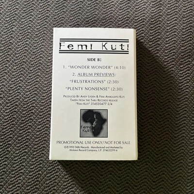 Lucky Dube & Femi Kuti Cassette Sampler Promo 1995 Reggae, RARE - Image 1 of 4