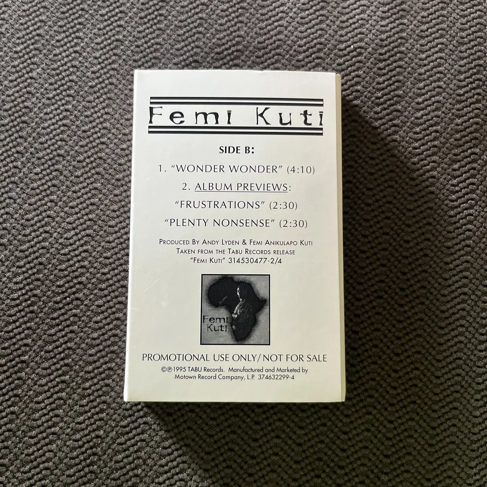 Lucky Dube & Femi Kuti Cassette Sampler Promo 1995 Reggae, RARE - Image 1 of 4