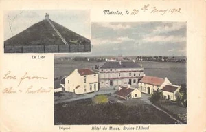 Belgique - WATERLOO (Br. W.) Hôtel du Musée (Braine l'Alleud) - Le Lion - Picture 1 of 2