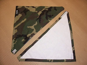 Green Camo Small Breed Dog / Puppy Bandana or Baby Drool Bib Bazzle Baby Brand - Picture 1 of 2