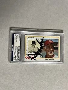 Sparky Anderson signed encapsulated card PSA/DNA COA slabbed 1978 Topps #401 - Picture 1 of 3