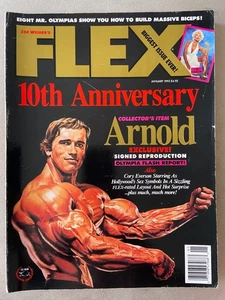 FLEX Bodybuilding Magazine January 1993 Cover Arnold Schwarzenegger Mr Olympia - Imagen 1 de 4