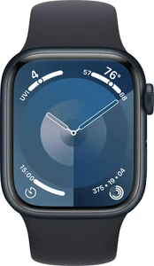 Apple Watch Series 9 (2023) – 41mm GPS – Midnight Aluminum • Black Sport Band - Picture 1 of 6