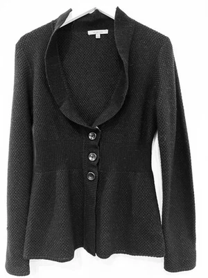 Cárdigan Classiques Entier Tejido Seda Negro Med Y2K Nordstrom Taylor Botón Swift Foto 1 de 4