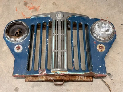 1948 49 Willys Jeep Jeepster передняя решетка с эмблемой - Изображение 1 из 4