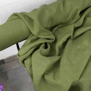 Pistachio Green Linen Fabric by the Yard – Soft, Breathable – Crafts & Apparel - Picture 1 of 59