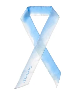 Lazo de cuello de seda Ferragamo azul para mujer - Imagen 1 de 1