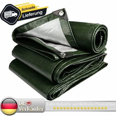 TANBURO® Abdeckplane LKW Plane wasserdicht mit Ösen extra stark 260g/m² PVC Gewebeplane
