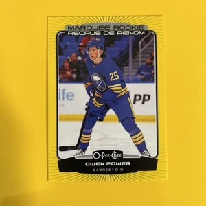 🐶 2022-23 O-Pee-Chee Owen Power Marquee Yellow SP RC #566 - Picture 1 of 2