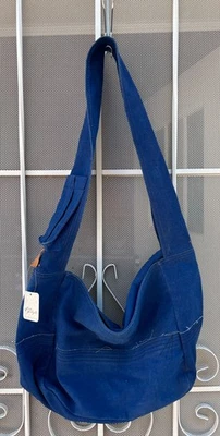 Free People холст крест тела наплечная сумка синий новый с Ярлыками - Изображение 1 из 4