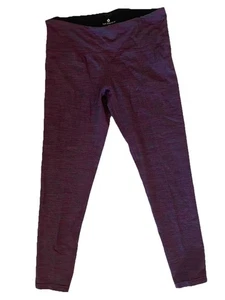 Tuff Athletics Damen Lila Active Leggings M High Waist Reißverschlusstasche Stretch - Bild 1 von 9