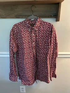 Ariat Pro Series Stretch Shirt Mens Large Tall Work Western Cowboy Spandex Red - Picture 1 of 10