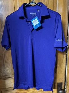 Columbia Golf Omni-Wick Performance Drive Polo lila klein neu mit Etikett Des lesen - Bild 1 von 3