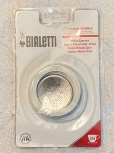 Bialetti 3 Dichtungen (Gummiringe) 1 Filterplatte Ersatz für Mokka 3 + 4 Tassen - Bild 1 von 2