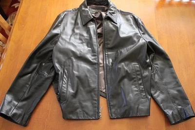 Chaqueta de cuero para hombre Banana Republic XL extra grande Foto 1 de 4