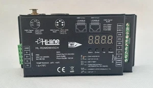 LED DMX CONTROLLER  X2 units  Hi-Line HL-RDMDMX5CH  - Picture 1 of 15