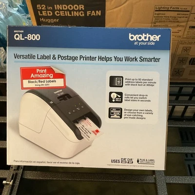 Brand New Brother QL-800 Desktop Direct Thermal Printer w/ extra  bx of labels - Image 1 of 4