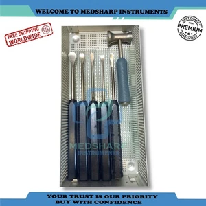 Cobb Elevator Set Spine Surgical orthopedic instruments set of 6 pcs black color - Picture 1 of 3