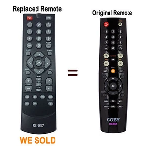NEW RC-057 REMOTE for COBY TFTV2225 TFTV1925 TFTV2225 TFTV2425 TFTV3229 TFTV4028 - Picture 1 of 3