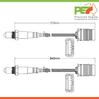 2 оригинальных датчика кислорода Pre-Cat и Post-Cat для BMW 125i F20 2,0 л Dir. Inj. Turbo - Изображение 1 из 4