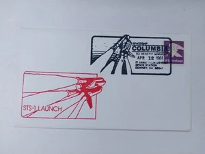 US 1981 First Shuttle Flight "Columbia" STS-1 Cover , Downey Space Station - Picture 1 of 2