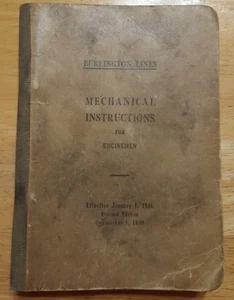 1949 Burlington Mech Anleitung (Wie man eine Lokomotive betreibt) Anleitung KOMPLETT! - Bild 1 von 12