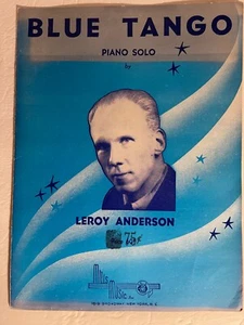 Partituras vintage de tango azul 1951 piano solo Leroy Anderson Mills música - Imagen 1 de 3