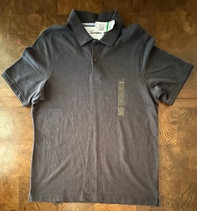 Tasso Elba Mens Large Polo Shirt Black Geometric Short Sleeve NEW W/ TAG - Picture 1 of 8