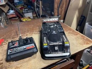 Nikko 1985 Nissan GTP ZX-Turbo RC Car #83 W/Remote Control Tested See Video - Picture 1 of 6