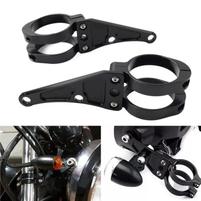 58MM Motorcycle Headlight Bracket Mount Clamp Fork Tube Holder For Harley - Image 1 of 4