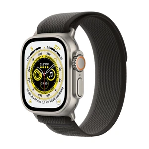 Apple Watch Ultra (49 MM) GPS + Cellular –Titanium – Trail Loop Black/Grey S/M - Zdjęcie 1 z 11