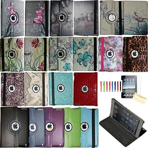 360 Rotating Magnetic Leather Case Smart Cover Stand For iPad 2 3 4 Mini Air 5th - Picture 1 of 43