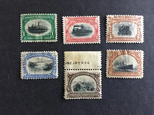 US STAMPS SC# 294-299 1c-10c Pan-American Expo Set CV $500.00 MINT OG LH -4 - Picture 1 of 5