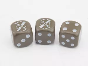 DADOS FLAMES OF WAR US X 3. AZUL 1971 - Imagen 1 de 1