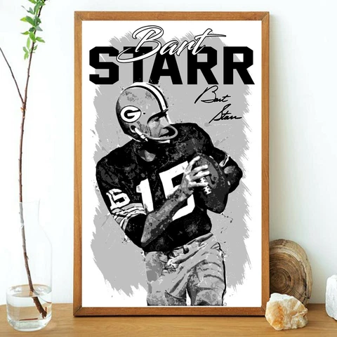 Bart Starr Green Bay Packers 2022 poster gift for father,grandfather(unframed) Cover