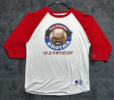 Ron Washington Baseball Shirt Men's 2XL Old School Brotha Champion 3/4 Sleeve - Image 1 of 4