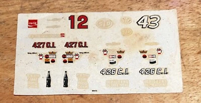Tycopro Original RARE Decals Allison/Petty Grand National Decals - Image 1 of 2