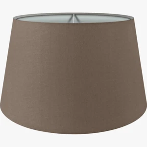 Premium Lampenschirm Stehlampe Hängelampe Braun Baumwolle E14/E27 XL=UØ 30cm - Bild 1 von 7