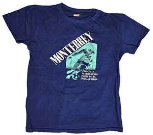 Vtg Soccer Graphic T-Shirt 1986 World Cup Group F Monterrey Tipo Ex 42 Blue 80s - Picture 1 of 7